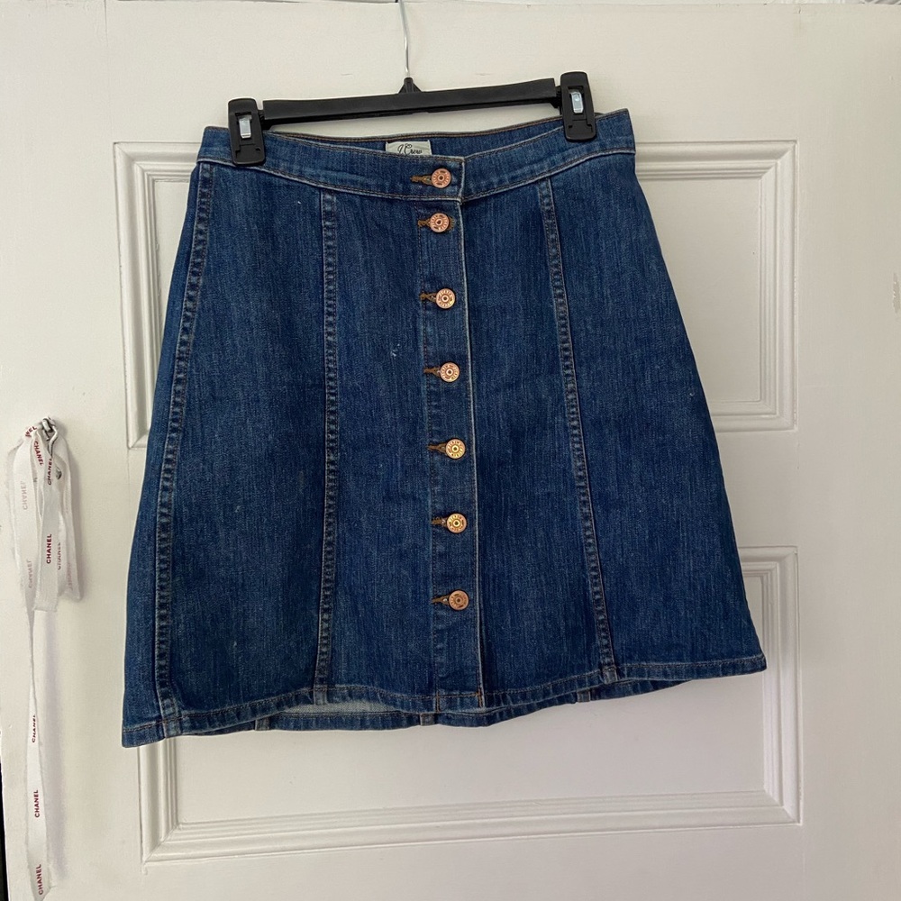 DENIM BUTTON UP SKIRT